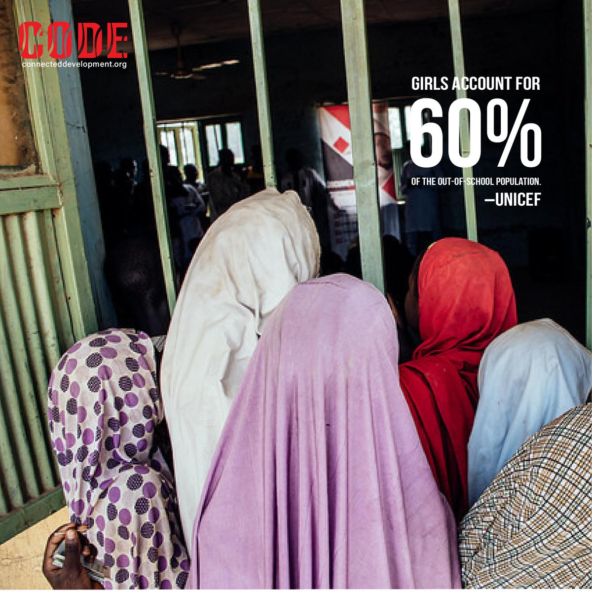 Connected_dev's tweet photo. Only 45% of girls in northern Nigeria attend school – @UNICEF_Nigeria 

Gender is an important factor in the pattern of educational marginalization, and within the huge number of out-of-school children, girls are in the majority especially in northern Nigeria. https://t.co/RutVcxlIkl