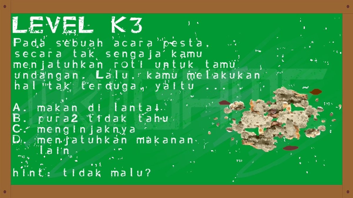 UnkstdID's tweet photo. IKI GAME 2 Level K3
Download di link berikut: https://t.co/pSHDBTVnb9
#ikigame #android #indonesia #developer #indiedev #indie #indiegame #desain #gamedesign #gamedev #leveldesign #riddle #tekateki #unkstd #pixelart #gameart #art #programmer #coding #design #levelk3 #tidak #malu https://t.co/PPYqhq436o