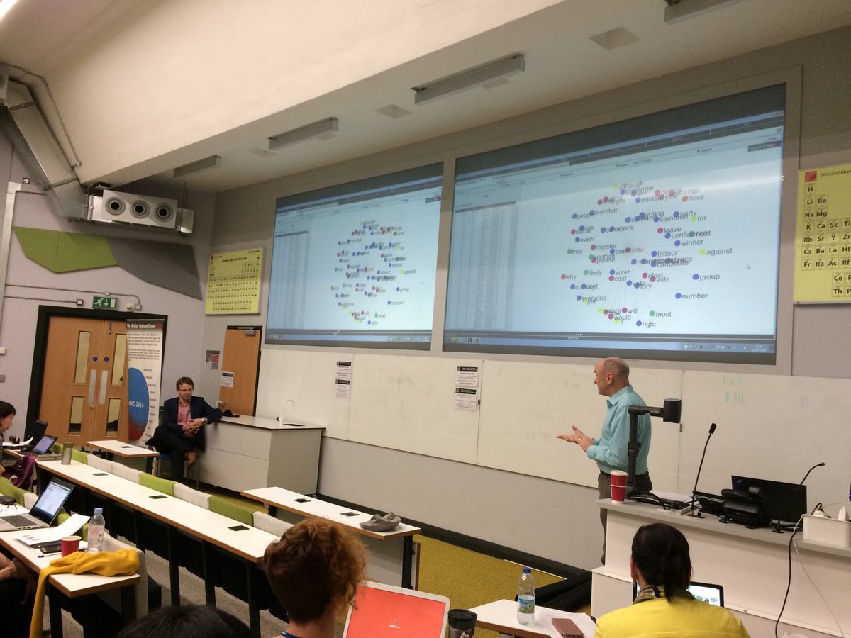 @TonyMcEnery wrapping up a great workshop by <a href="/vaclavbrezina/">Vaclav Brezina</a> on the BNC2014 baby #ICL2019 in Cardiff