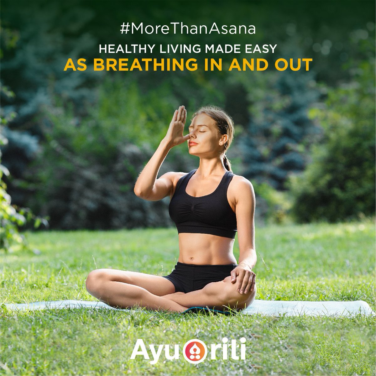 Practising pranayama can help cure respiratory ailments and stress-related disorders. To make life easier, download the Ayuriti app: bit.ly/Ayuriti_G  #MoreThanAsana #ayuriti #naturesgoodness #natutalhealth #ayurveda #ayurvedalifestyle #yogainspiration #yogalife #yoga