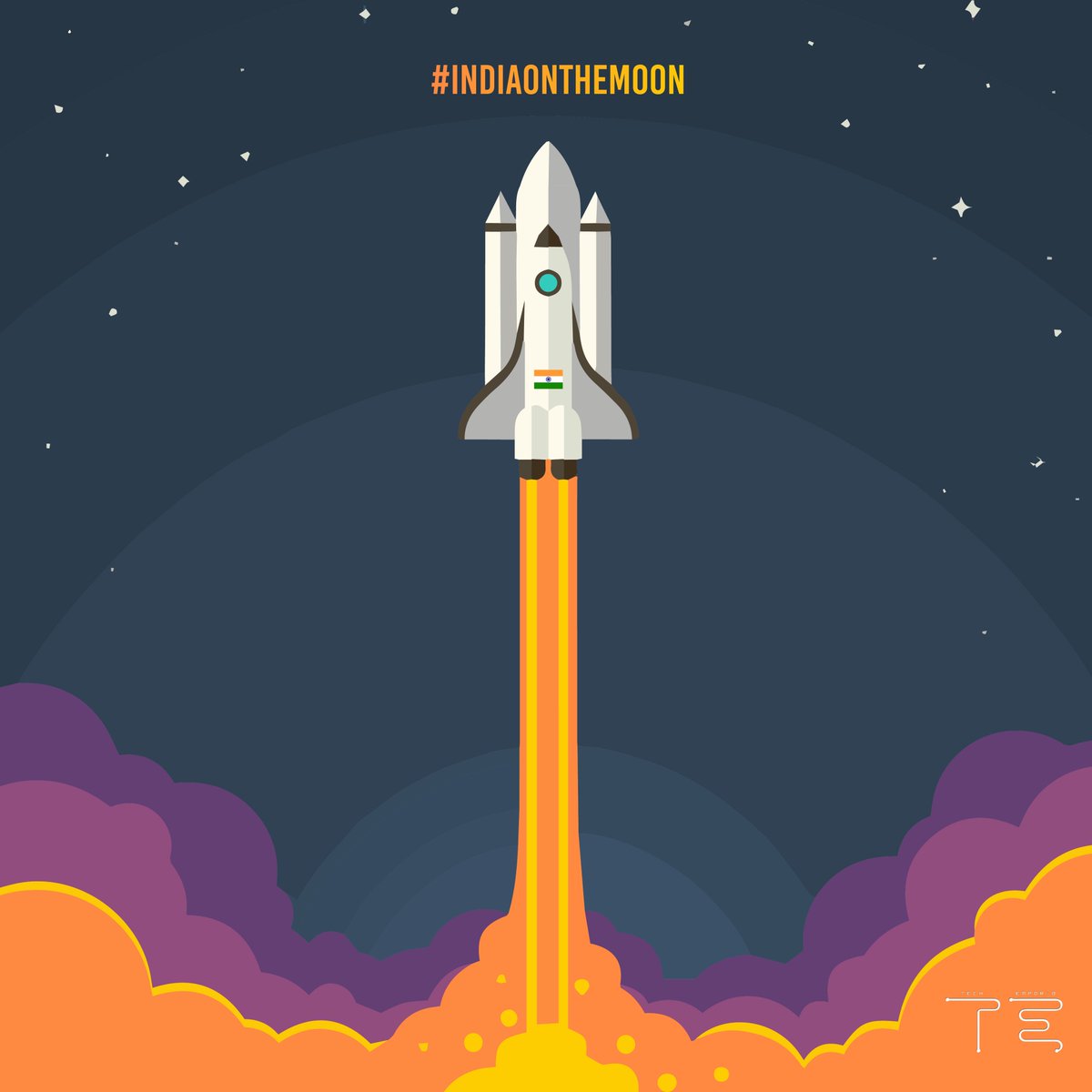 TechEmporio's tweet photo. A new chapter added to #Indian space history by the successful launch of #Chandrayaan2. Heartiest congratulations and a big salute to #TeamISRO.
.
.
#Chandrayaan2 #IndiaMoonMission #IndiaOnTheMoon #Chandrayaan2theMoon #Chandrayaan #ISRO #ISROMissions #techemporio https://t.co/QYq3ovl7SU