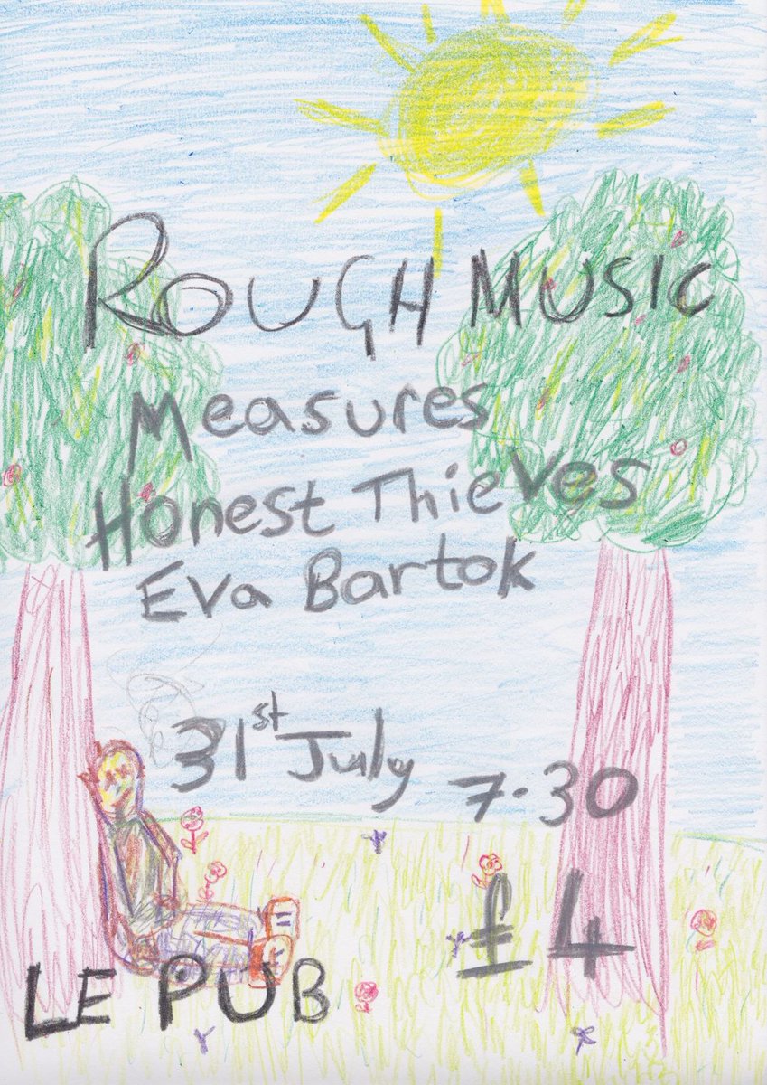 Hey Twitters. A week on Wednesday we do a gig with some esteemed friends. Put the date in your diary or whatever and come to <a href="/Lepub/">Pepe Le Pub</a>.