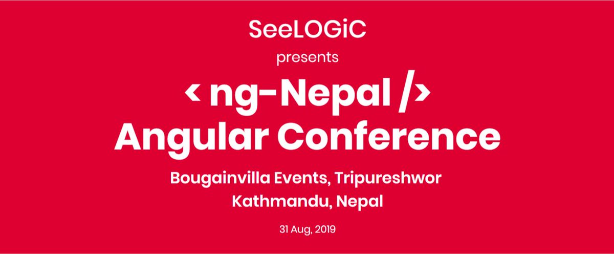 ng_Nepal's tweet image. Join 6 Angular experts delivering 8 talks in 2nd edition of #ngNepal on 31st Aug 2019 in Kathmandu. Grab you ticket now : from ngnepal.com #Angular #JavaScript @angular