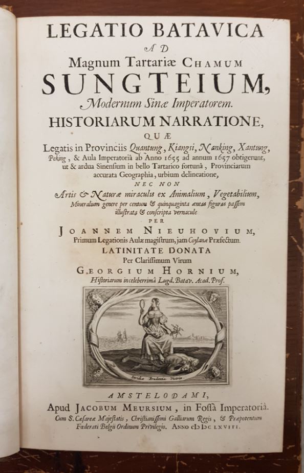 TrinCollLibCam's tweet photo. The explorer Johan Nieuhof was born #otd in 1618. This book on his journey to China (cat. record at https://t.co/X6bp7TGyh9) contained 150 illustrations, depicting for the first time the Chinese and their culture as they were observed by the illustrator himself. #GryllsCollection https://t.co/UORINJW56A