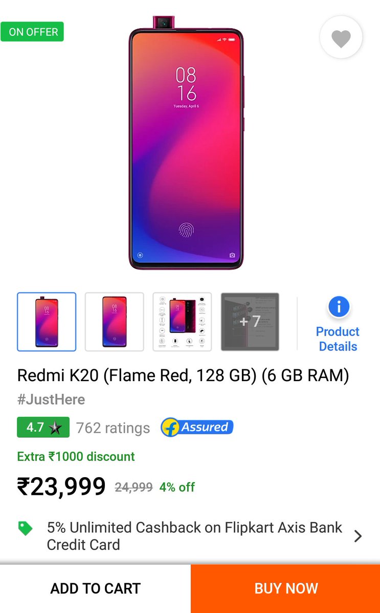 Vkramsay's tweet photo. 12:56 now still all 3 variants of k20 128gb Variant are left unsold, first time in history of @XiaomiIndia phone's remain unsold for a hr from selling in secs!
Some 22k Variant maybe sold to pump the #hype they may intentionally made in out of stock!
#redmifans @manukumarjain https://t.co/vo9vK5OMpA