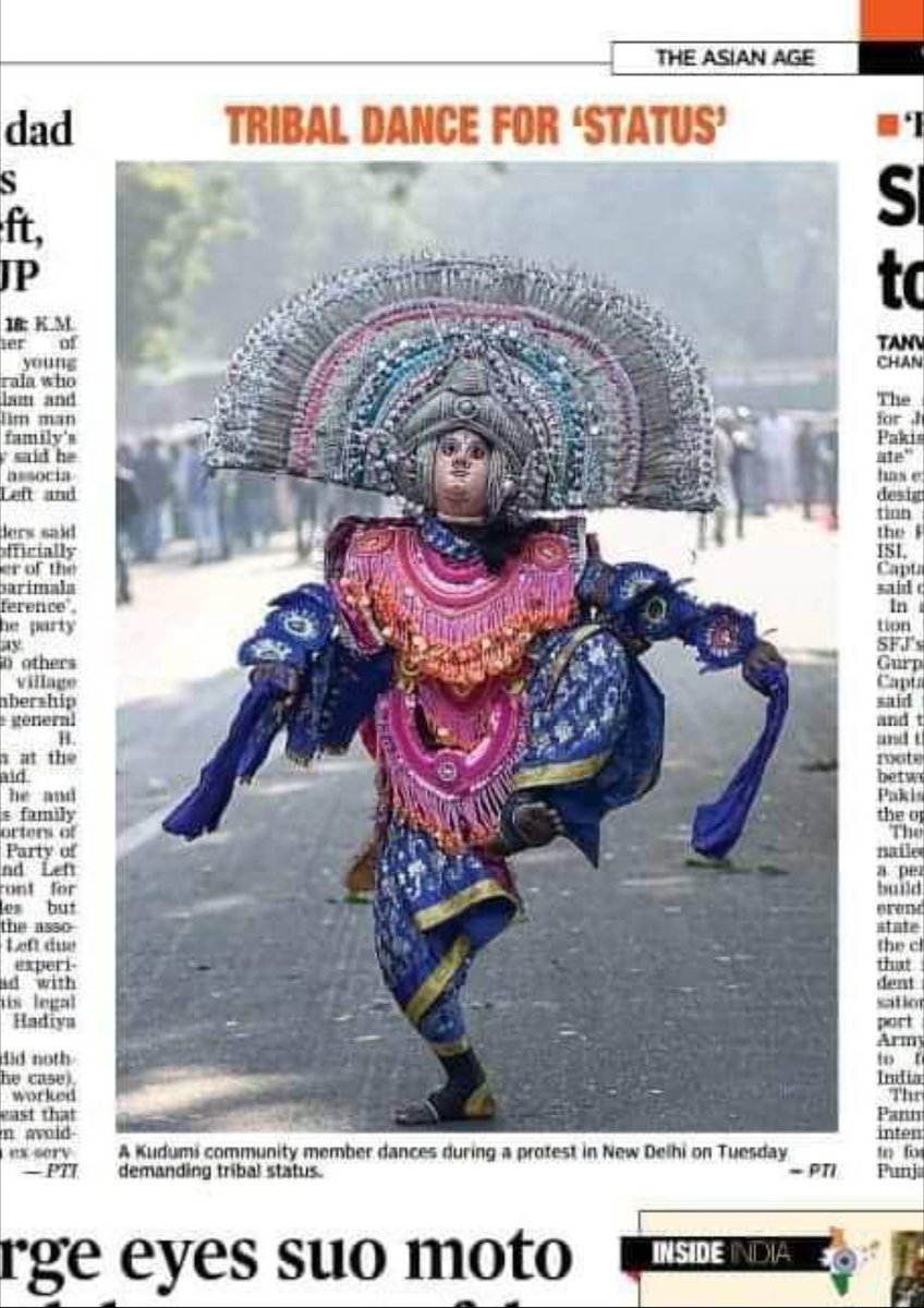 sujit79269226's tweet photo. The Chhau Dance is a popular form of tribal dance in India that incorporates elements of martial arts into its movements. This dance form is predominantly seen in the states of Odissa, West Bengal and Jharkhand. This dance is one of the ancient dance of world. 

@KapilSharmaK9 https://t.co/UF1DSMX1SN