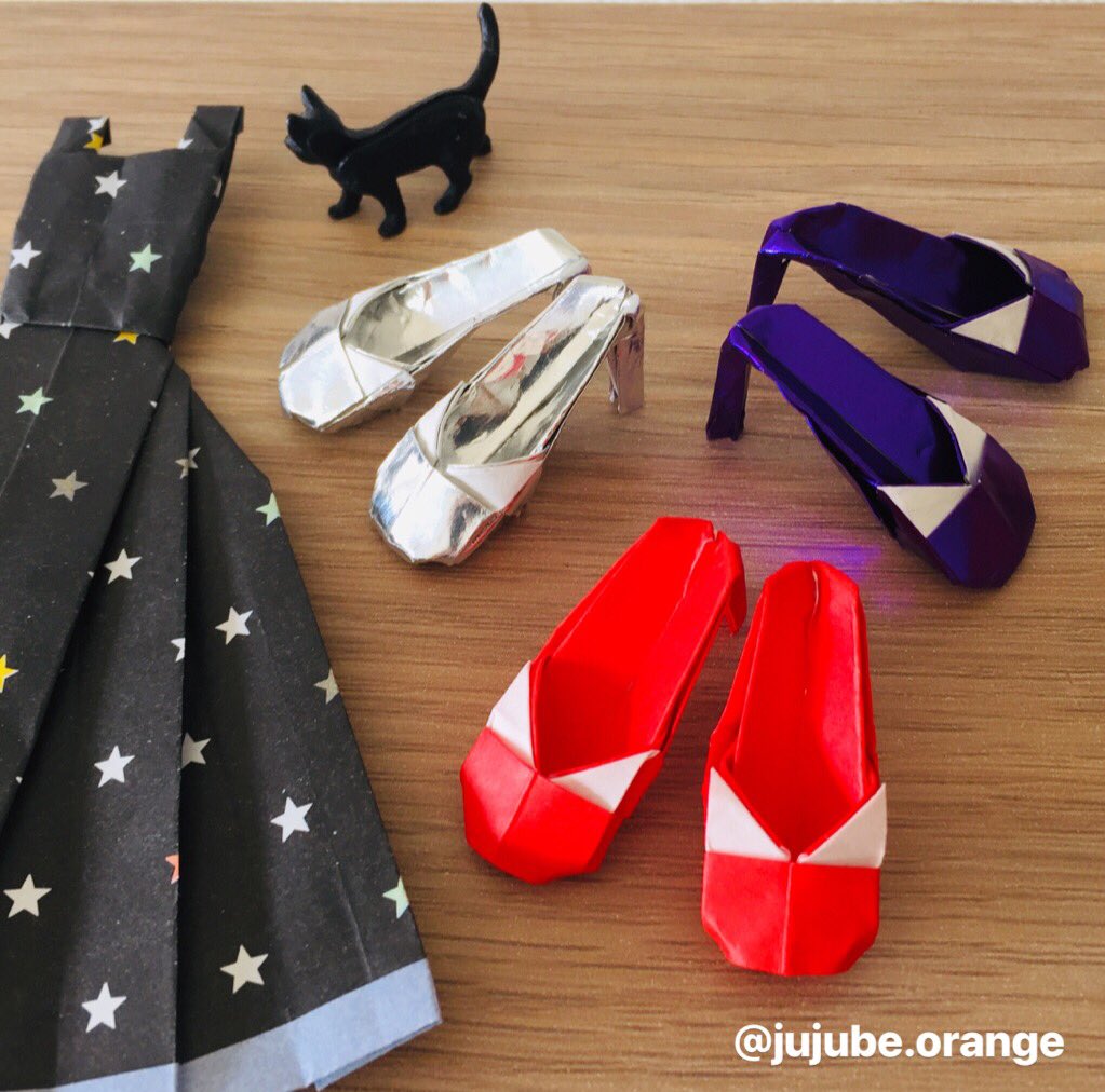 Uzivatel Jujube Orange Na Twitteru 折り紙 ハイヒール 作り方 Youtube 今日は何色の靴にする 先端は沈め折りでなくていい気がする Origami 折り紙 おりがみ