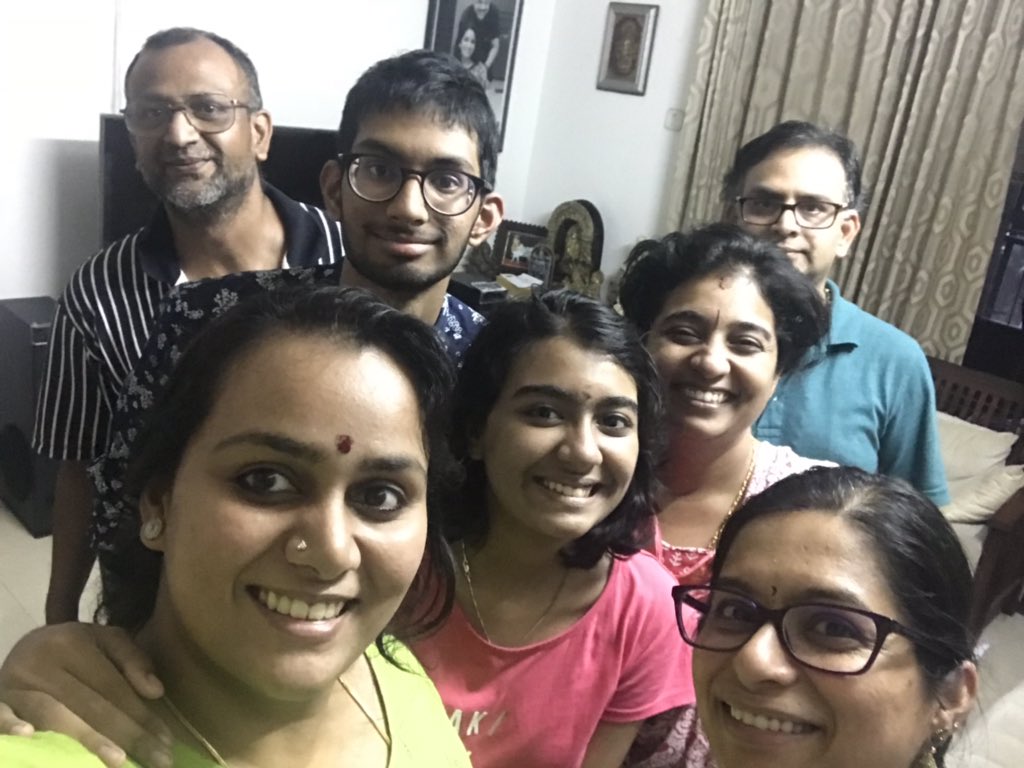 Having a fun time with my family!