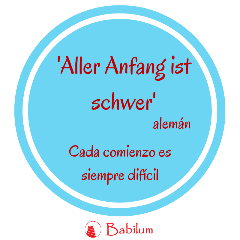 AcademiaBabilum's tweet photo. Expresiones en alemán: "Aller afang ist schwer" !A por la semana! 💪 https://t.co/ZhlmrkvFTE