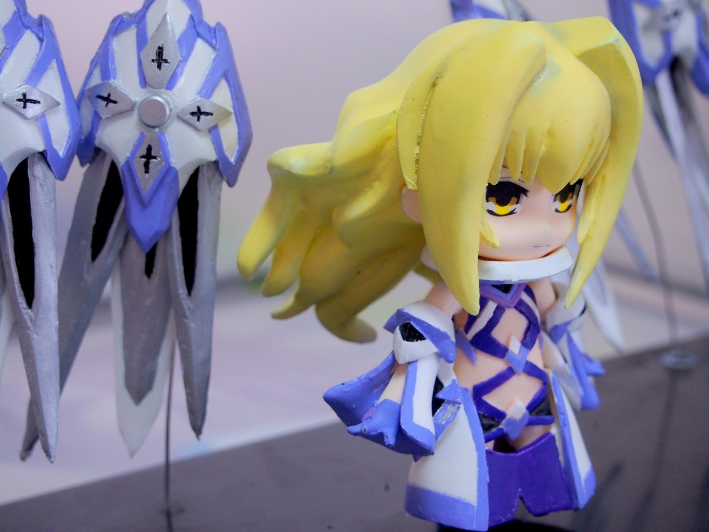 たんそdeﾓﾉｺｯｸ 無敵 も めんと 展示状態にしたので再度告知を ねんどろいど ユーリ エーベルヴァイン ディーラー A G O 未塗装未組立のレジンキットになります 魄翼はフリーポーズで 展開 収納 任意の場所で接着する感じです Wf19s Nanoha