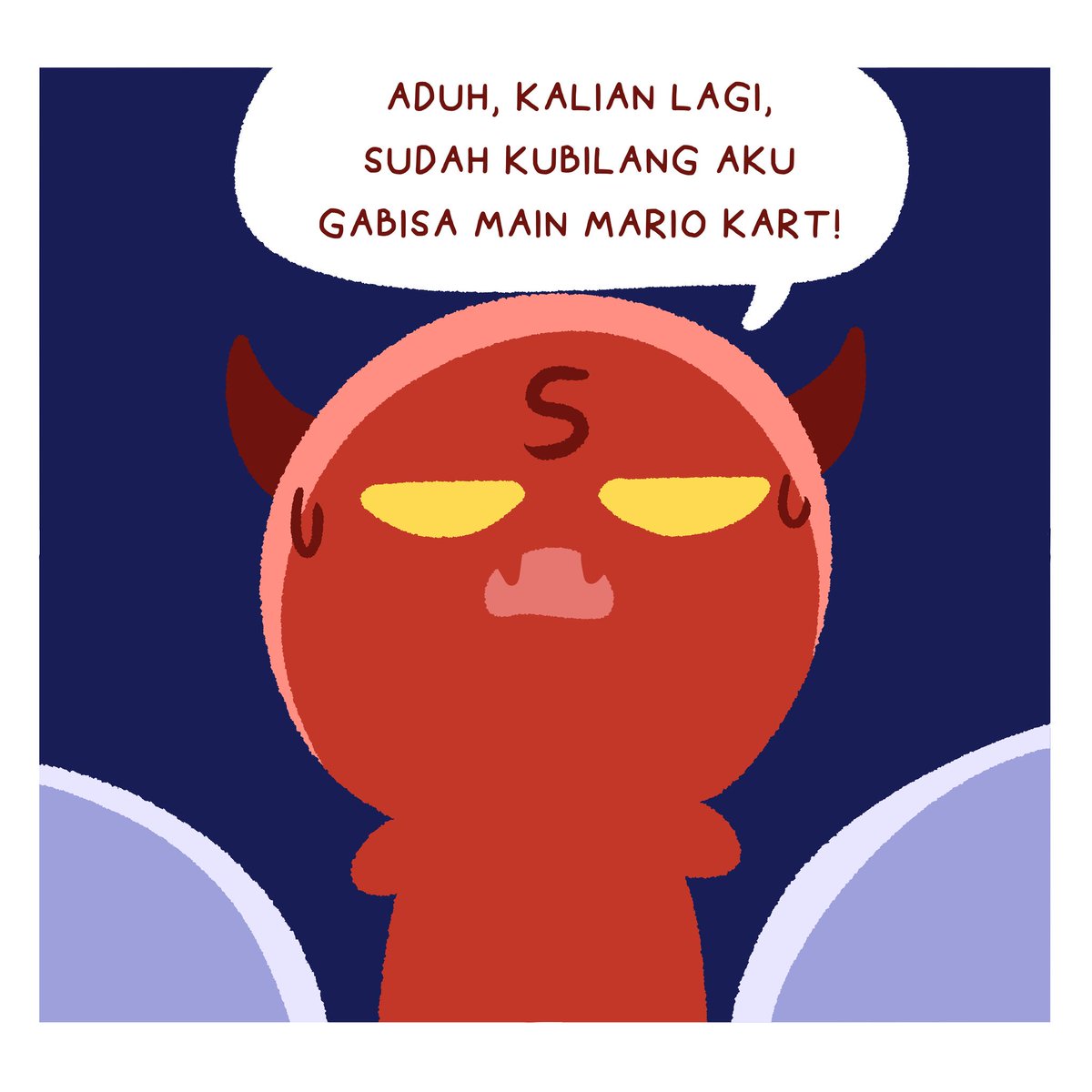 wrrkshop's tweet photo. Pajama party? Saatnya main summon satan di crossroad gaes~ #AdminK https://t.co/j9bt2dv0zQ