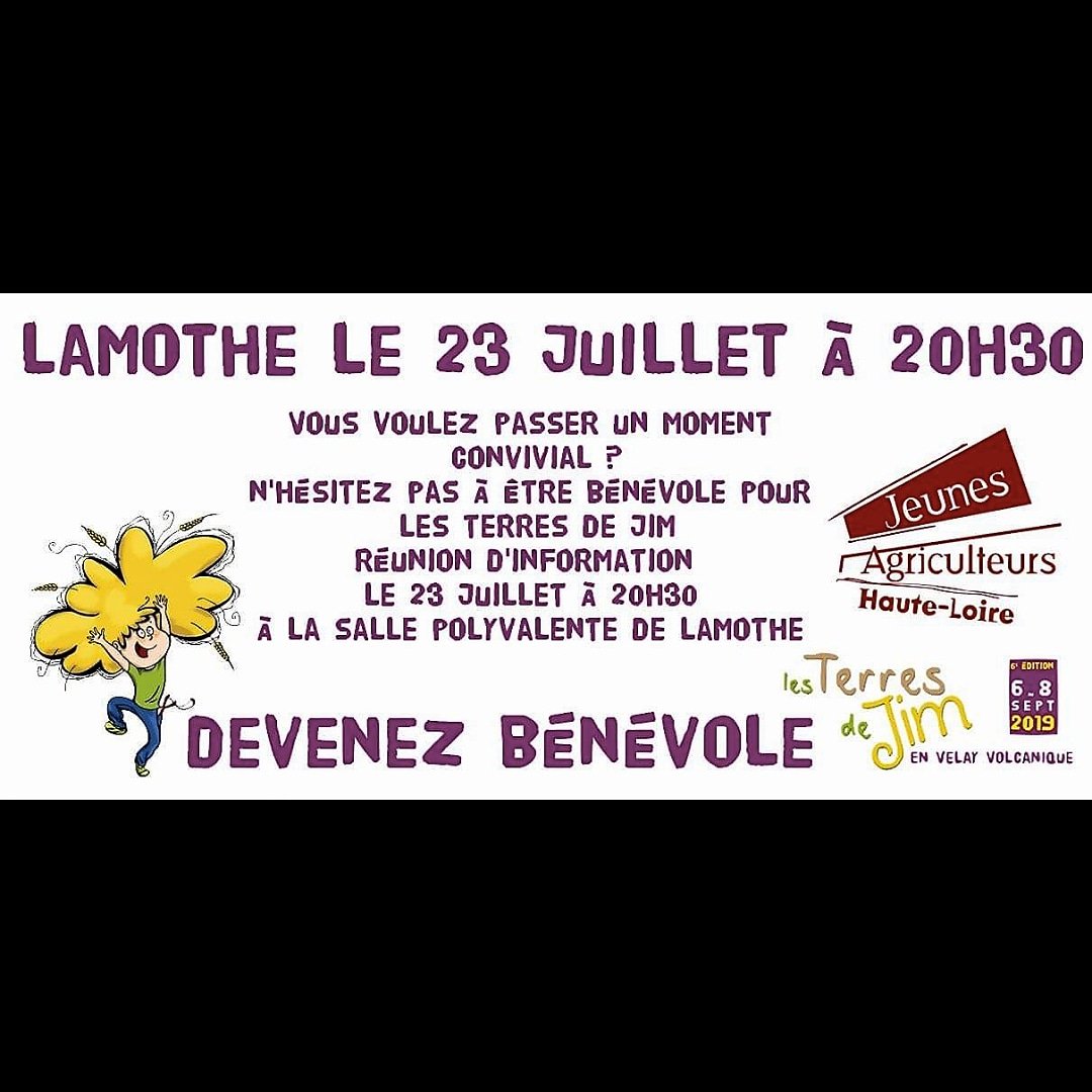 Réunion appels à bénévoles mardi soir à Lamothe à la salle polyvalente à 20h30 ❗️❗️ On compte sur vous 😁

Pour vous inscrire ➡️ forms.gle/oWVNGAurk7ruvP…
