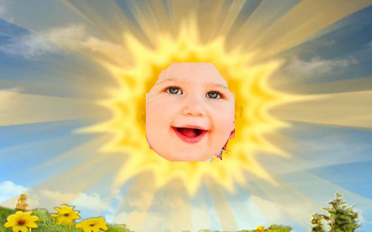 the baby in the sun on teletubbies