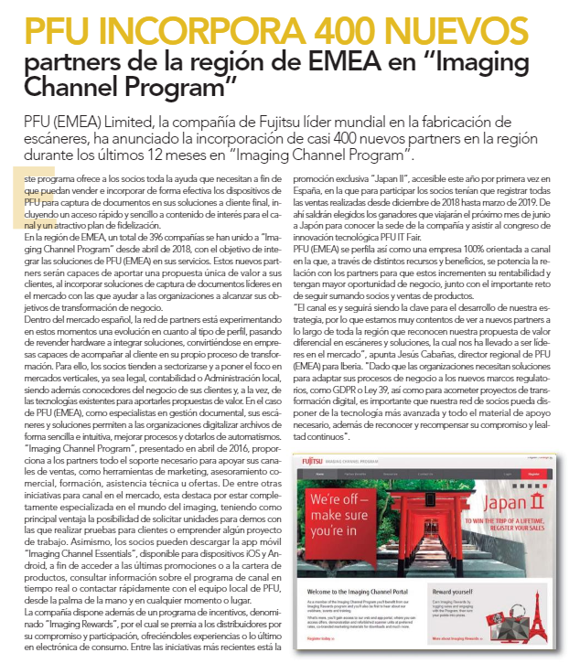 ScanSnapES's tweet photo. ⬆ ¿Quieres saber más sobre el momentum que está viviendo la red de #canal de PFU (Fujitsu) en EMEA? ⬆ https://t.co/bKiqmHi70d #Repropres (pág. 34) https://t.co/5QxdYkueOX