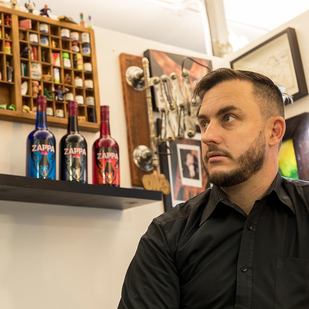 Meet Tattoo Artist Tyler B. Murphy | Tattoo Shop: <a href="/SinsofStyle/">Sins of Style</a> sinsofstyle #Zappa #Sambuca #FireYourSoul #TattooArtists #Tattoo #SATattoo #LocalArtists #ThisisArt #ZappaSambuca