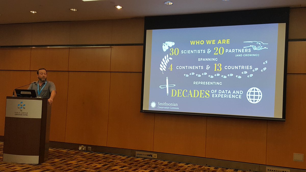 jessieldk's tweet photo. Thomas Akre describes the #SmithsonianWLS Working Land and Seascapes initiative https://t.co/7aFpg3thwA & its portfolio of #appliedconservation research programs across the globe @SI_Conservation #ICCB2019 https://t.co/WT89yvkrFV