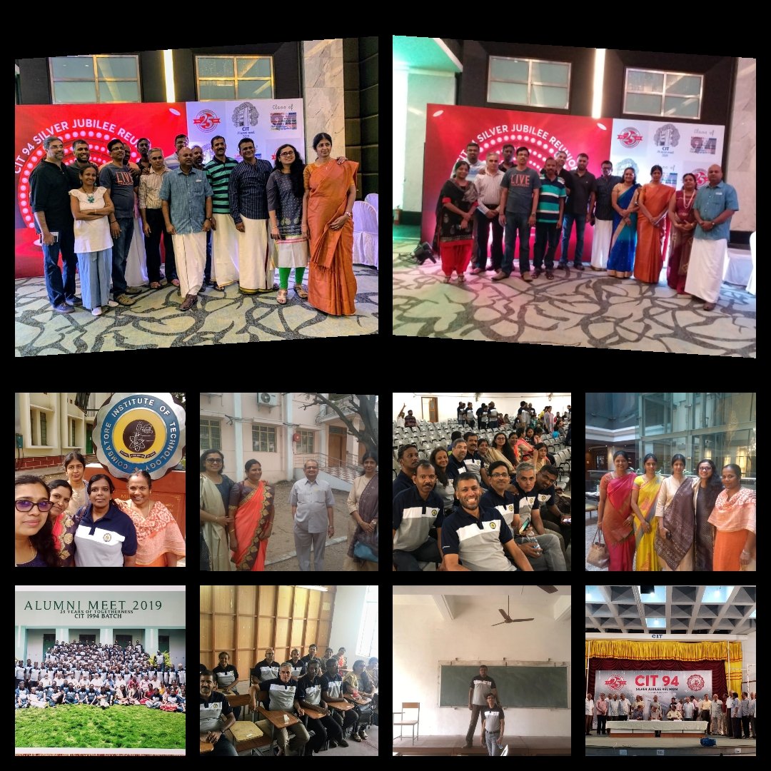 sugandhasrik's tweet photo. Celebrating 25 years of Alma mater Coimbatore Institute of Technology - Computer Science Dept ,  other Dept friends as well as family #memorableweekend https://t.co/OCEZfJxgjT
