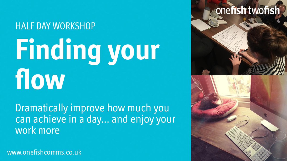 Want to learn how to beat distractions and perform at your best every day? 

Learn more about our Find Your Flow workshop below. 

bit.ly/FYF_workshop

#workshop #flow #thinkinghats