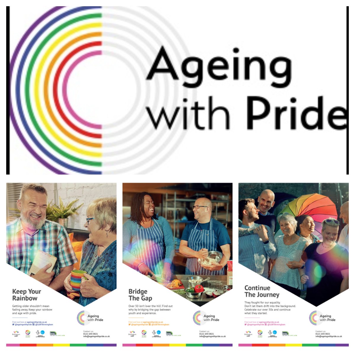 ABICLTD's tweet photo. The excellent @AgeingWithPride campaign has ended. We need to assess its reach &amp; impact across ALL communities. If u live/work/play in Birmingham - whatever ur age/gender/sexuality - please share ur views via our online survey. Go to https://t.co/aLR0uClPwc @birminghamlgbt @BVSC https://t.co/JMZdpPnLfb