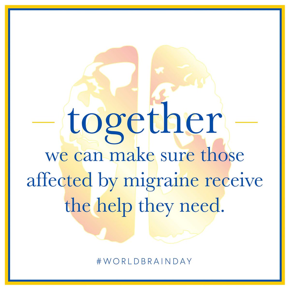 IBROorg's tweet photo. Today is #WorldBrainDay! World Brain Day is organized by the @wfneurology. This year's topic is Migraine. Migraine affects one in seven people and, despite its impact, migraine continues to be vastly under-recognized, underdiagnosed and under-treated.. https://t.co/VgSYHm5mDM https://t.co/HZFKAOe4lr