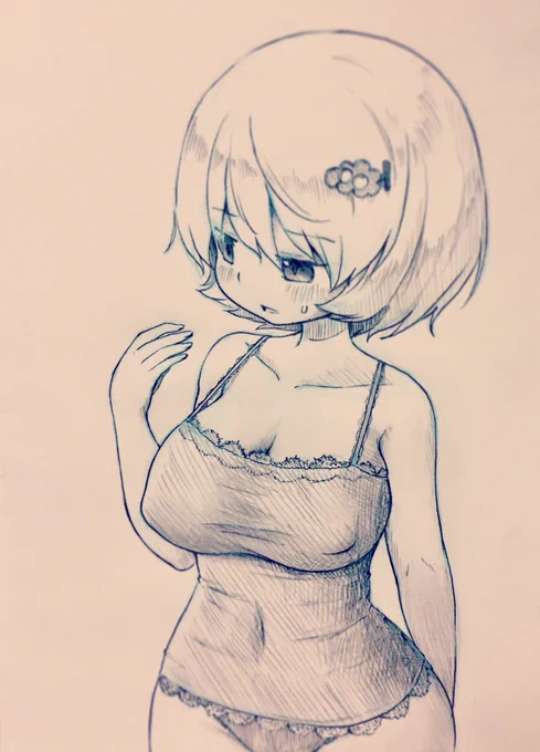 暑い時は軽率に下着を描くんだよ!! 