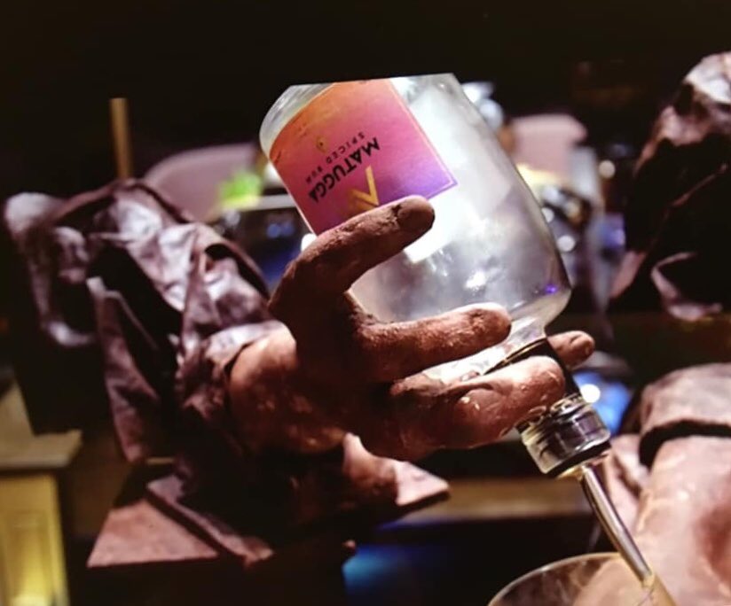 matuggarum's tweet photo. On the TV last night. The ‘Wonderful World of Chocolate’ @channel5_tv featured @PWG_Chocolate’s most challenging display to date, and an everlasting dram of Matugga Spiced Rum. Cheers to that! 🥃#spicedrum #chocolates #rum #yum https://t.co/OkbfWQuPcb