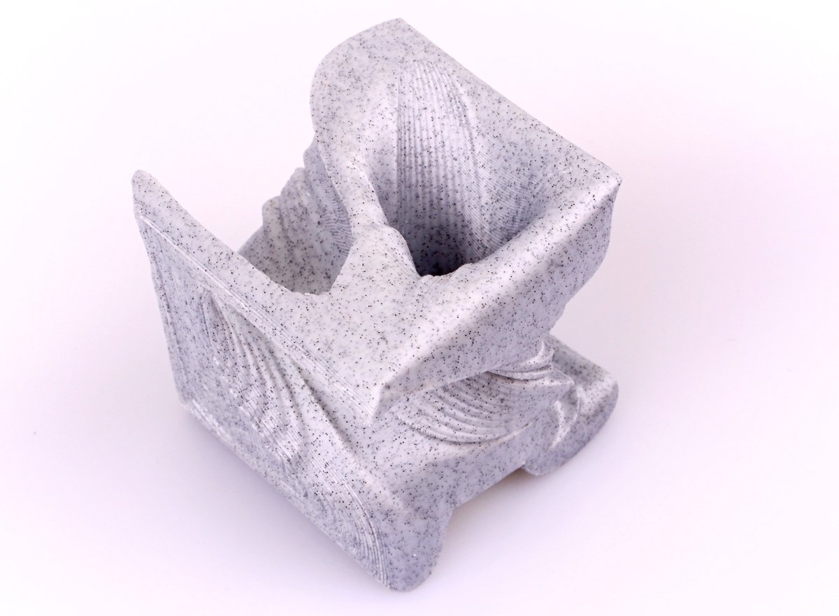 FilamentPM's tweet photo. Printed object: cube
Material: MARBLEJet
Colour: dark
#3dprint #marblejet #dark #stone #marble l #3dmaker #3dprintingworld #designmaterial #filamentpm #filamentmanufacturer #czechproduct #czechfilamen https://t.co/gYgIbfbnGW