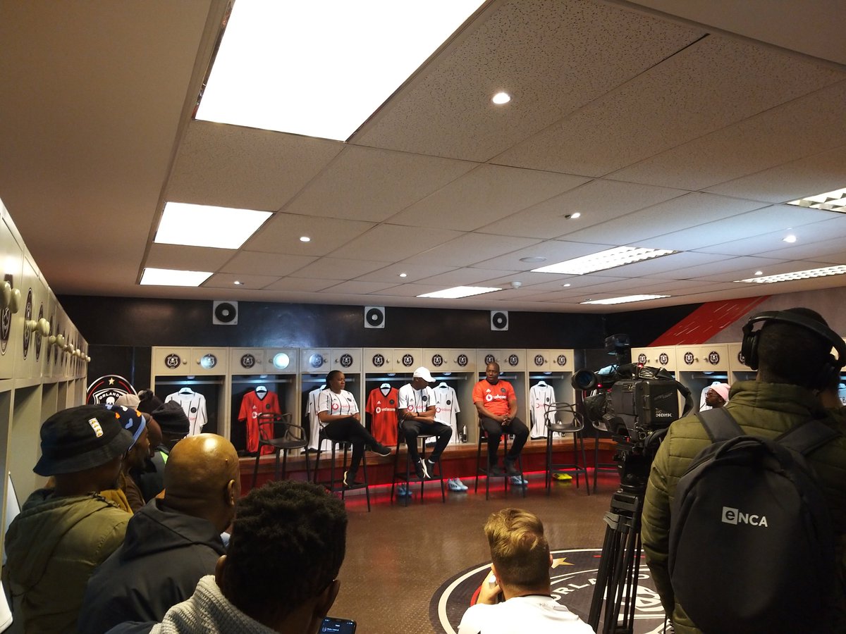 T_Mailwane's tweet photo. .@orlandopirates have taken us into their dressing room at Orlando Stadium as they launch the 2019/20 jersey.
@adidasZA #OP2019, #OPFC, #OrlandoPirates, #DareToCreate https://t.co/WEePRuABYT