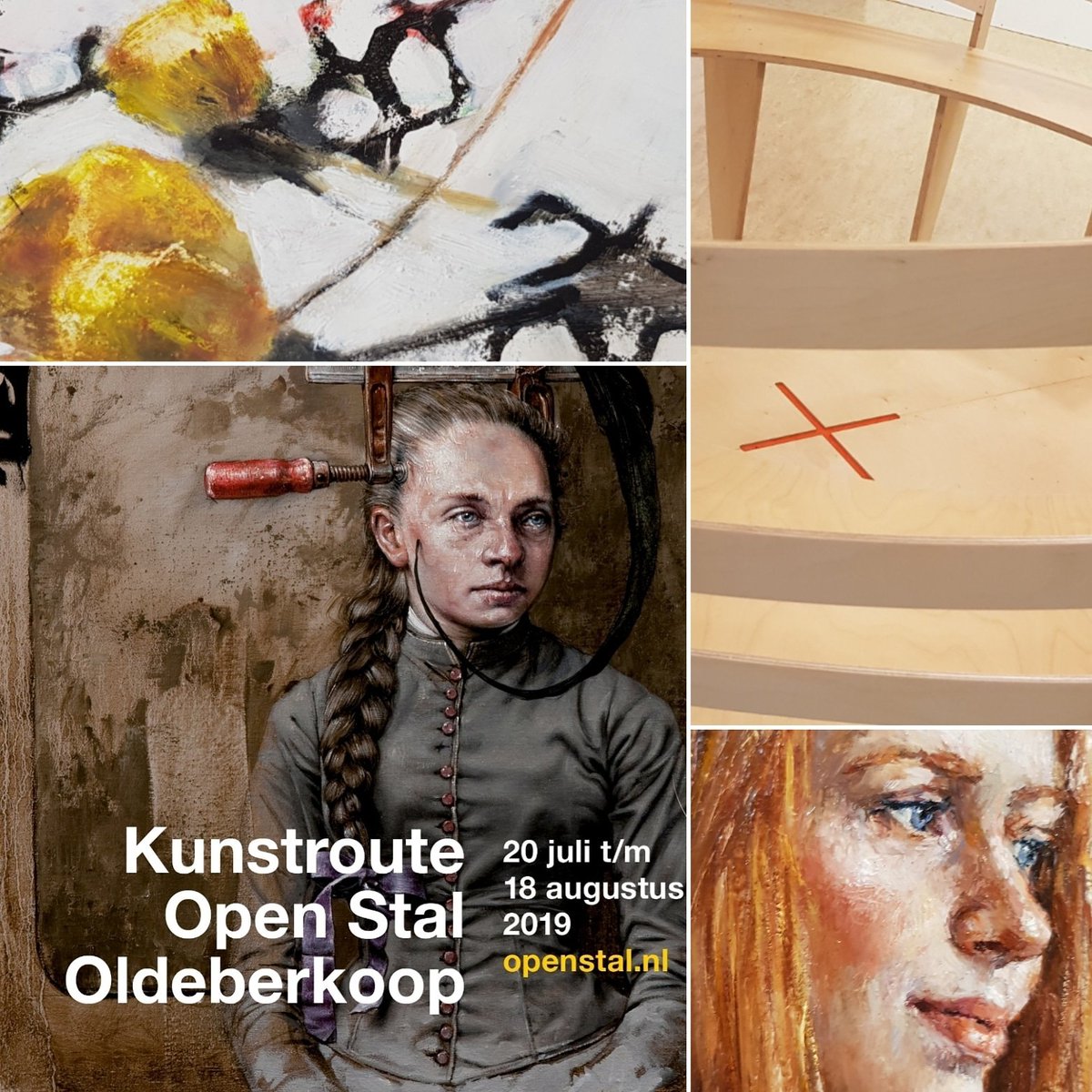 OpenStal's tweet photo. De kunst is weer van hoge kwaliteit. Laat je verrassen door de prachtige schilderijen, fotografie, keramiek, beelden, tekeningen. En neem plaats in de kunstconstructie Rolling Together. Evenwicht? Waar ga jij zitten?
https://t.co/FaYIDcQCHt
#kunstroute #openstal #oldeberkoop https://t.co/FgJKrKcL9g