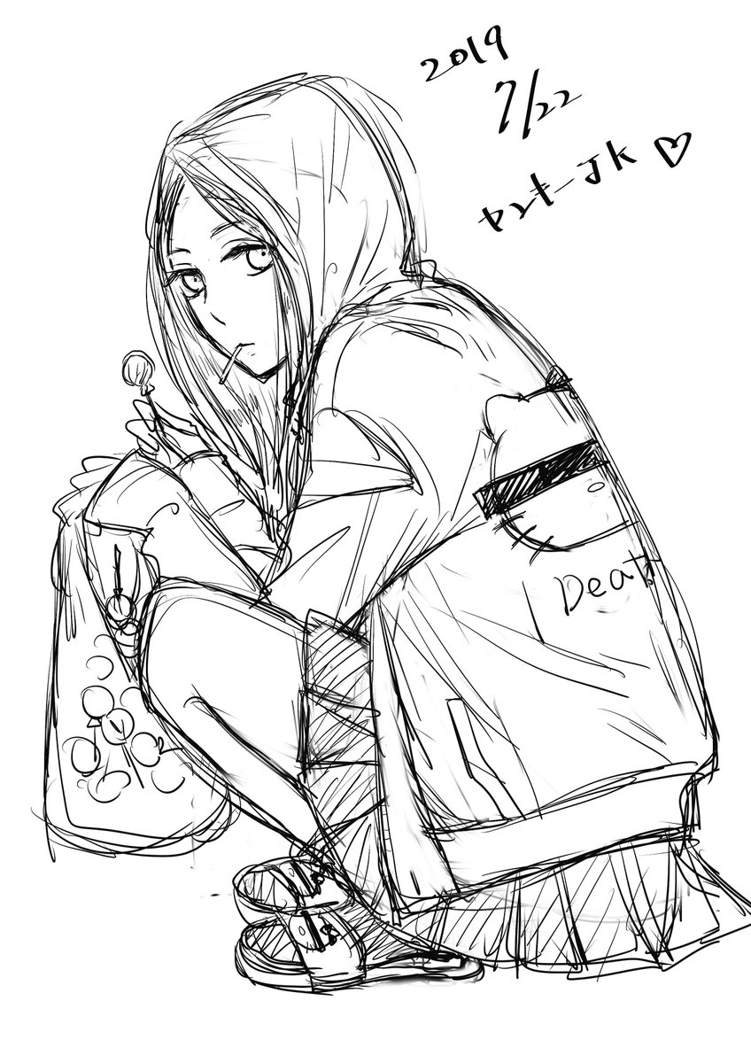 中野まや花 文学処女10巻6月15発売 Twitter પર 今日の落書き ヤンキー女子高生でっす スカートは長くしようかなって思ったんですが 今は違いますよね そしてギャルとヤンキーの区別が分からないｗ ヤンキーめっちゃ奥深い チロリさんありがとう