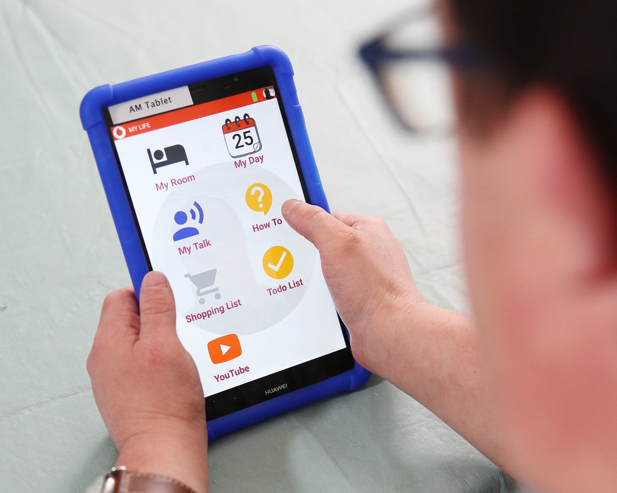 VodafoneUKBiz's tweet photo. We have teamed up with @mencap_charity to launch the #ConnectedLiving project. 

Our aim is to provide people with learning disabilities greater independence, choice and access to technology through #IoT enabled devices and personalised digital services: https://t.co/FEIOF2iwMg https://t.co/BJN6cpR201