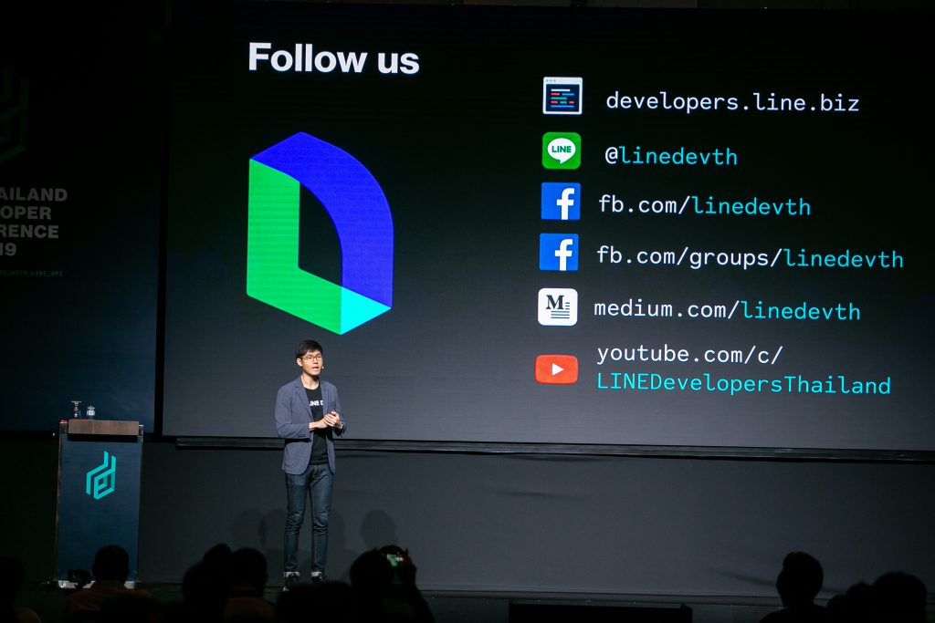 LINE_Global's tweet photo. #LINEThailand hosted its first #DeveloperConference in May to explore #LINE’s amazing #API ecosystem. Over 800 developers were on hand to learn about the LINE #messagingAPI, #LINEThings, #chabots and more.
 
Check out the #LINEengineering blog: https://t.co/OrSy1SHhIJ https://t.co/7n8FvVBMKx