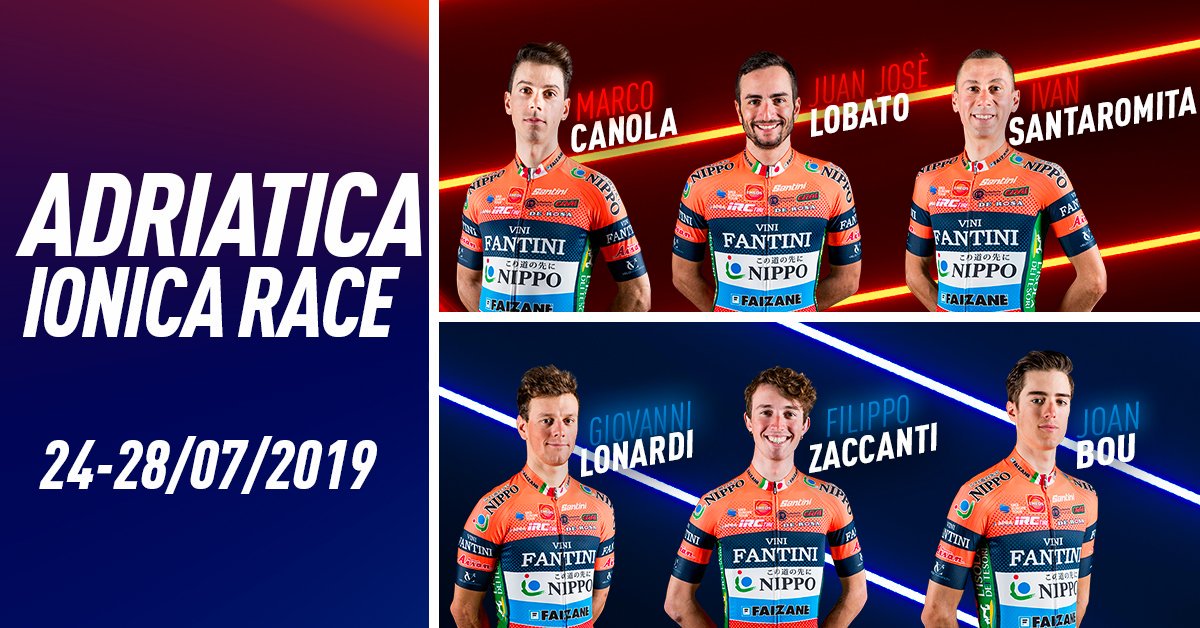 🇮🇹 <a href="/adriaticaionic1/">Adriatica Ionica Race</a> 
 Adriatica Ionica Race - Official line-up.
🚴🏻‍♂️ <a href="/marcocanola/">Marco Canola</a> <a href="/juanjolobato/">Juanjo Lobato</a> <a href="/ivansantino/">Ivan Santaromita</a> #GiovanniLonardi @filippozaccanti <a href="/JoanBou97/">Joan Bou</a>