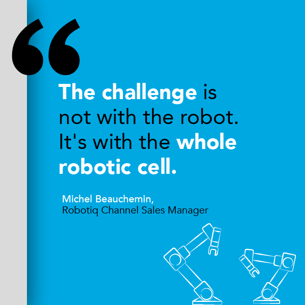 Robotiq_Inc's tweet photo. The #Challenge is not the #robot. It's with the whole #robotic cell.
⬆️🎤🎵
Listen to the #Automation #podcast -> https://t.co/8tZ8MeWgP5 [Link in the bio]
#Manufacturing #Jobs #LeanRobotics The Knotts Company https://t.co/ufBkNlb1Kw