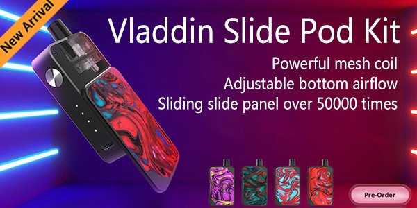 urvapin's tweet image. If you like larger clouds, adjust to more restricted airflow or a looser airflow for ease of vaping. #Vladdin #Slide is the right one for you
It's only $37.9 and you can enjoy an extra 8% Off
#Coupon: VC8(Retail, Enjoy extra 8% Off)
urvapin.com/vladdin-slide-…
#ECigDeals #VapingCheap