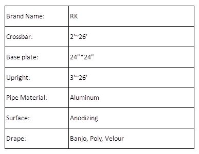 EventRayk's tweet image. RK (a manufacturer) event decoration equipment #PipeDrape drapery hardware for sample: