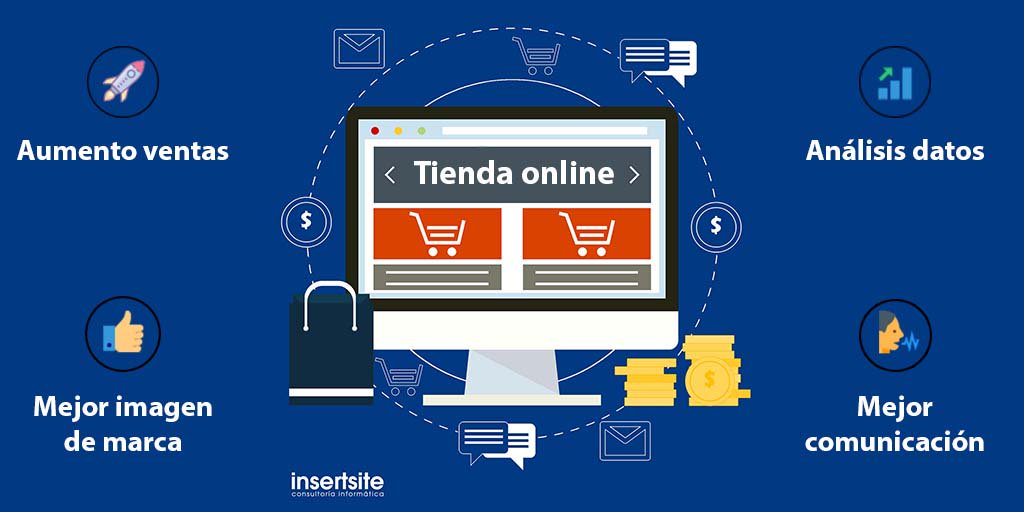 insertsite's tweet photo. Tener presencia en #Internet y en el caso de ser una tienda poseer una tienda online conlleva muchas ventajas:

👌 Mejor imagen de marca

🗣 Mejor comunicación

🚀 Aumento de las ventas

📊 Posibilidad de analizar los datos

#ComercioOnline #TiendaOnline #Digitalizacion https://t.co/FEF9e3zcug