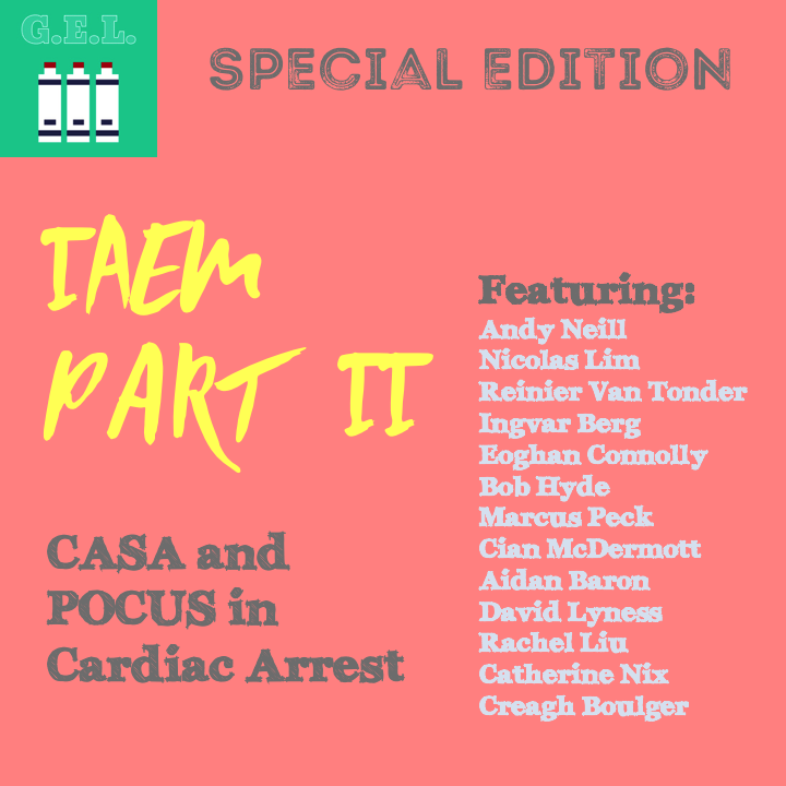 PratsEM's tweet photo. US GEL PODCAST Special Edition!
CASA & #POCUS in Cardiac Arrest - Part 2 from #IAEM18
https://t.co/v3cbqEzXw1
#FOAMed #FOAMus https://t.co/AMML0G2rGF