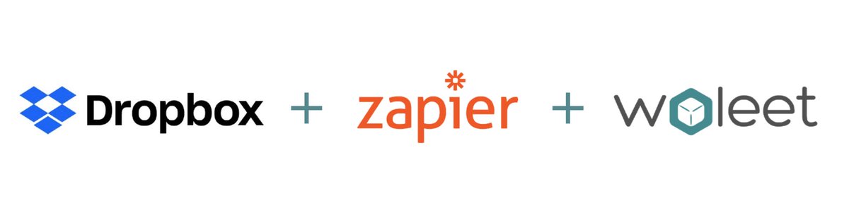 dropbox+zapier+woleet