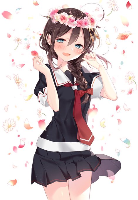 花の雨の中で 