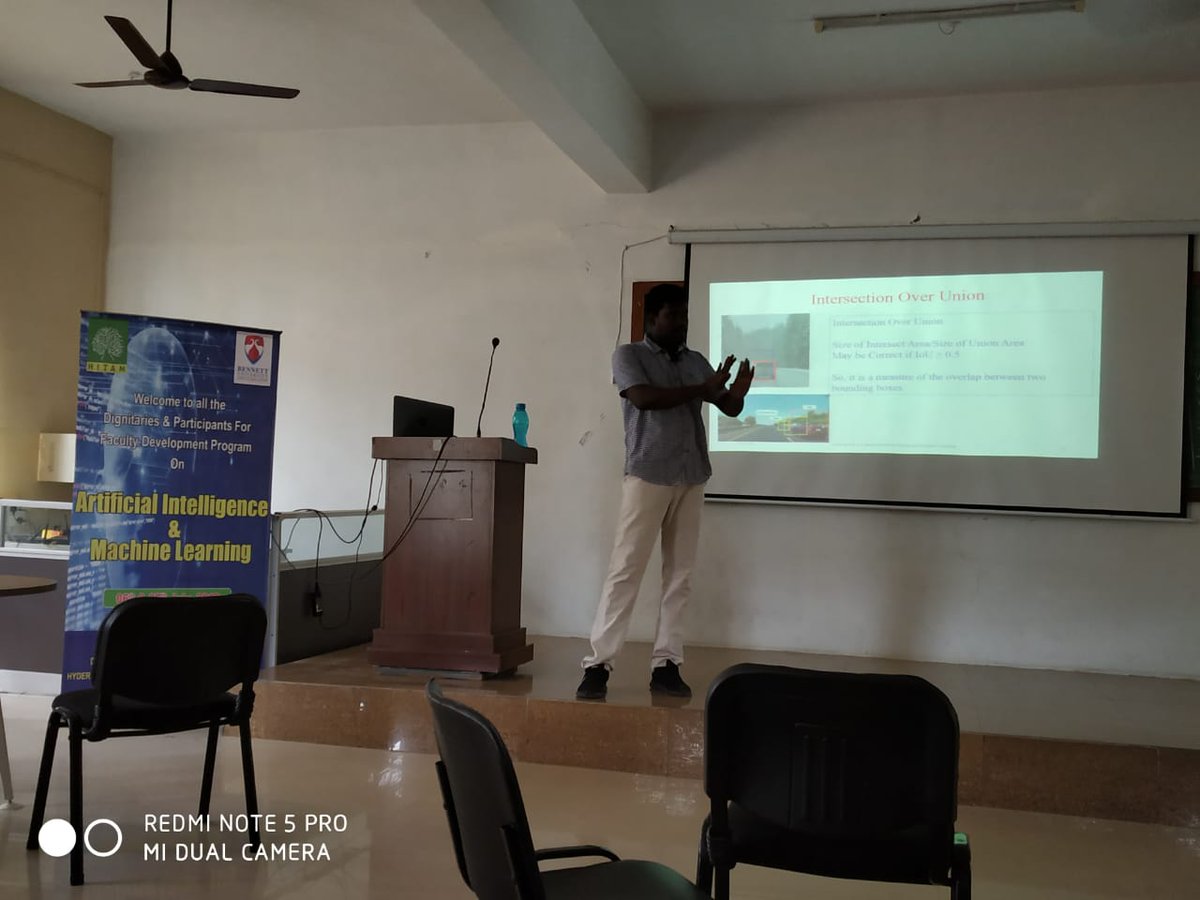 drsris's tweet photo. 'Workshop on AI & Deep Learning' with faculties from Hyderabad Institute of Technology and Management, Hyderabad from July 06 to 07, 2019
Project @LeadingindiaAI Workshop Series No: 115
#DeepLearning #MachineLearning #ArtificialIntelligence #DeepTour https://t.co/rvTN4mLTRB