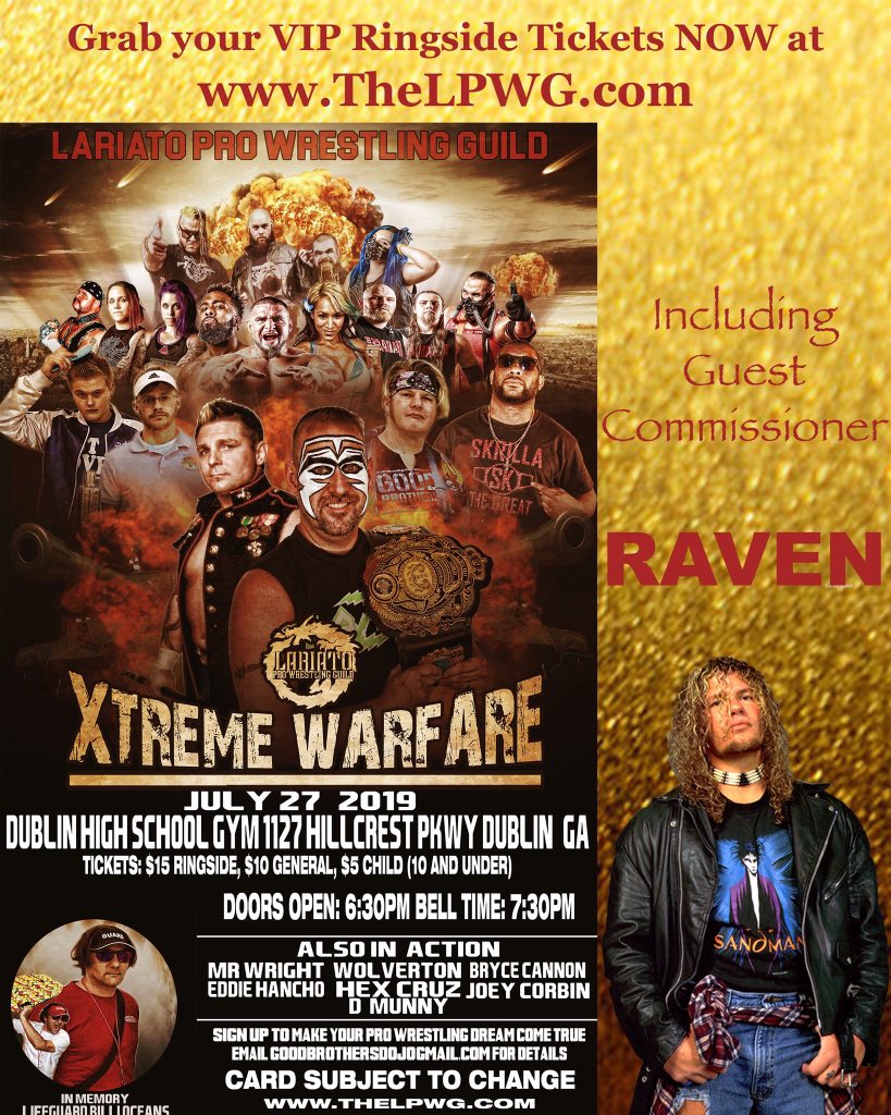 DAMAGEINC87's tweet photo. This Saturday! 
@LariatoG @DAMAGEINC87 #DAMAGEINC https://t.co/t998H6FqI4