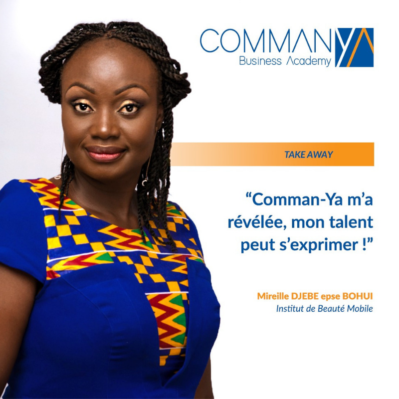 comman_ya's tweet photo. @comman_ya en partenariat avec la @SG_CotedIvoire vous invite le 25 juillet 2019 à sa céremonie de remise de diplôme. Venez découvrir, Mme Djebe Mireille epse Bohui qui recevra son certificat attestant qu’elle a suivi avec succès les 3 mois de formation de CY/ Business Academy. https://t.co/avVvVloi8P
