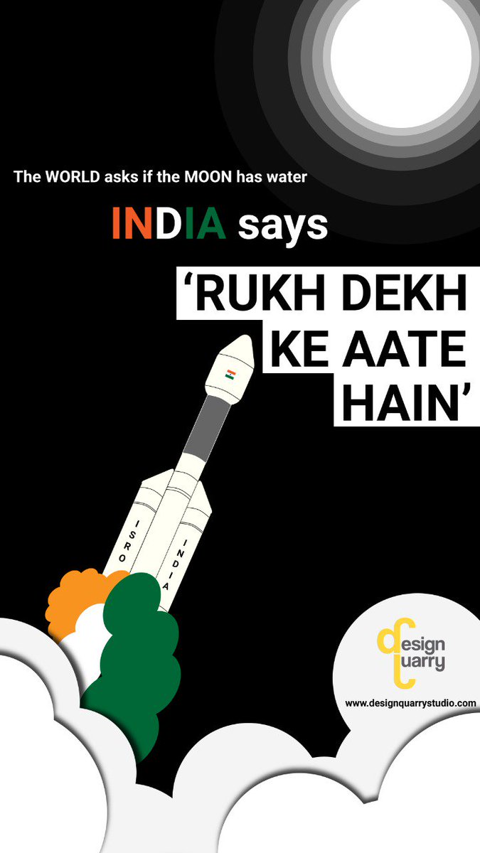 design_quarry's tweet photo. Great Achievement. Congratulations #ISRO #overthemoon #Chandrayaan2 #Chandrayaan2theMoon #India #moon #IndiaMoonMission #gloriushistory https://t.co/SRALwd7iPE