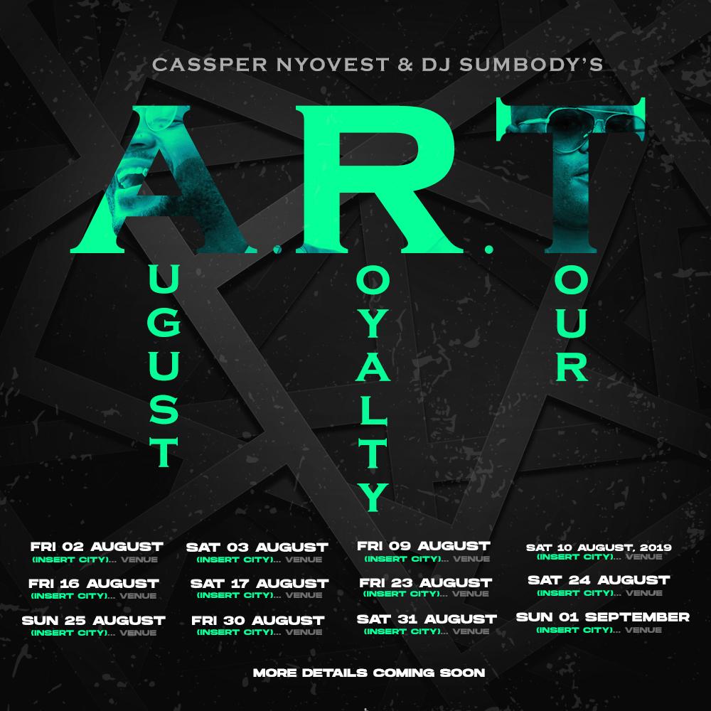 casspernyovest's tweet photo. Attention!!! Me and .@djsumbodysa going on tour the whole of August!!!! Might be coming to a city near you!!!! We gonna be shooting the whole thing and making movies!!!! See you at the #ArtTour https://t.co/9r2ylq13ch