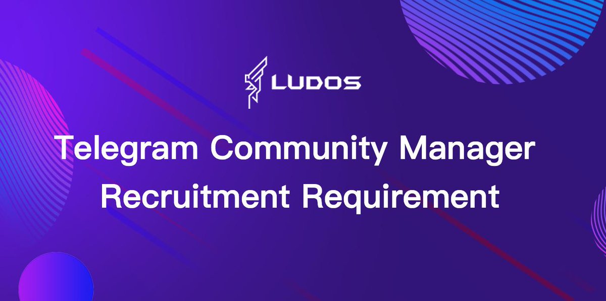 LudosProtocol's tweet image. Ludos are looking for you and we are offering great reward, come and join us with your CV. #ludosprotocol #game #technologie #Blockchain medium.com/@ludos.protoco…