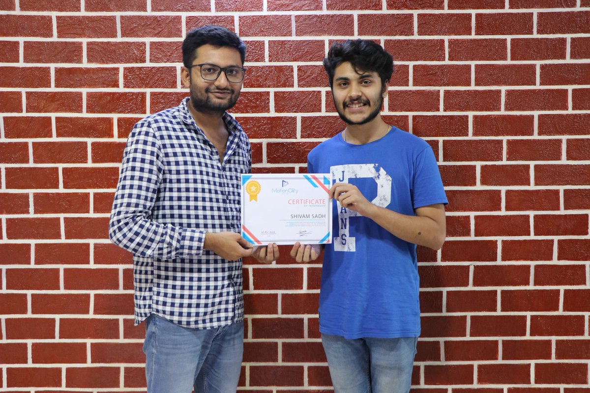 Motiongility's tweet photo. We #congratulate our intern Shivam Sadh from #MITID Pune on completion of his 2 months #internship.
All the best Shivam for future.
#MITIDPune #animationinternship #motiongraphicsinternship #explainervideos #animatedexplainervideos #businessexplainervideos #explainervideocompany https://t.co/SWRRDdy46j