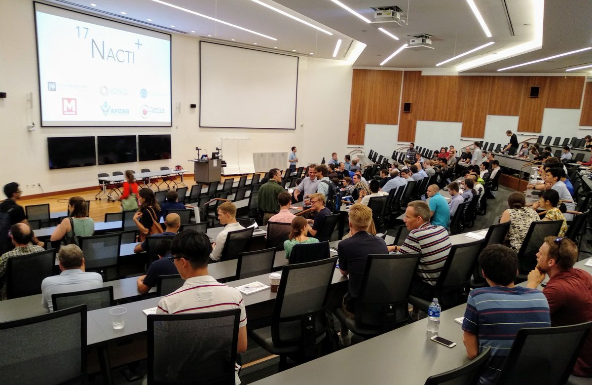 Ion_busters's tweet photo. A great start today to @nacti2019 with an exciting set of talks focused on #QuantumSimulation with #TrappedIons https://t.co/8FFlYjiNT6