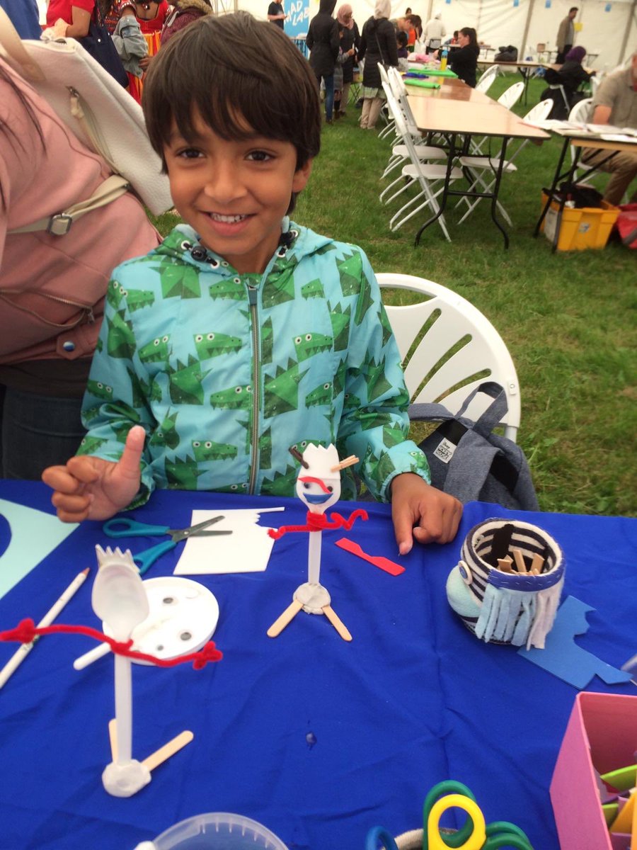 Clever Rubbish Revampers at the wonderful <a href="/ManchesterMela/">Manchester Mega Mela</a> this weekend. Forky was very popular!