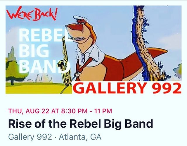 Zac_Evans's tweet photo. We’re back at it on August 22nd at @gallery992atl 
WITNESS OUT TRIUMPHANT RETURN

#atlantajazz #atljazz #bigband #bigbandjazz #atlanta #atl #atlantamusic #atlantamusicscene #atlmusic #atlmusicscene #music #saxophone #trumpet #jazz #artist #trombone #jazz… https://t.co/W9K5OJozkc https://t.co/RHBbib3caD